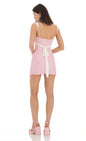 Lucy In The Sky Two Toned Lace Dress in White and Pink