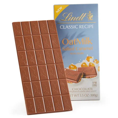 Lindt Chocolate OatMilk Salted Caramel CLASSIC RECIPE Bar (3.5 oz)