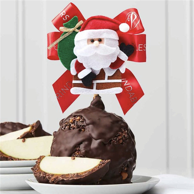 Mrs Prindables Jolly Old Saint Nick Jumbo Caramel Apple