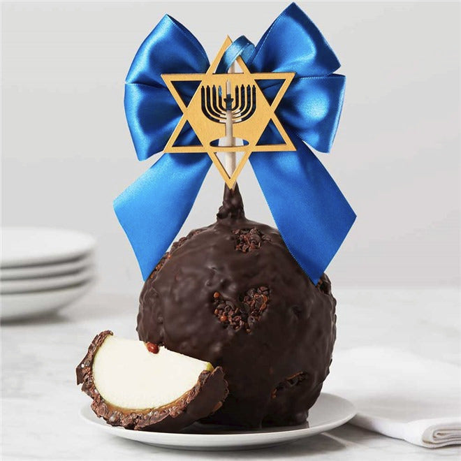 Mrs Prindables Happy Hanukkah Jumbo Caramel Apple