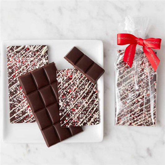 Mrs Prindables Dark Chocolate Peppermint Bark, 4-Piece