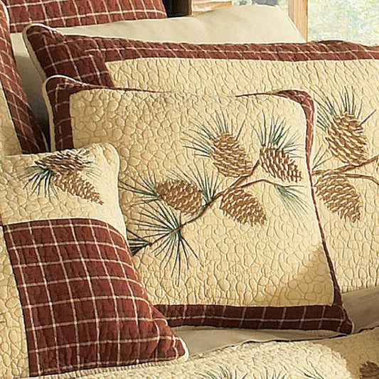 Cracker Barrel Pine Lodge Quilted Pillow by Donna Sharp - Branch