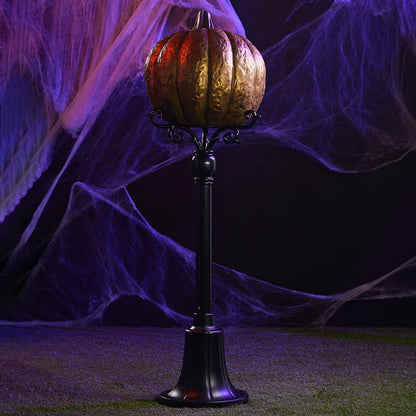 Cracker Barrel Flaming Jack-O-Lantern Lamp Post