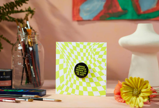 Lush Doing Strange Things In The Name Of Art Greetings Card