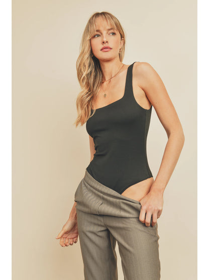Ruby & Jenna Women's Square Neck Bodysuit