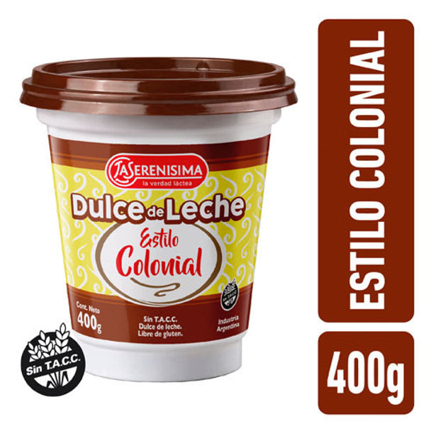 Pampa Direct La Serenísima Dulce de Leche Colonial Thicker Traditional Recipe (400 g / 14.1 oz)