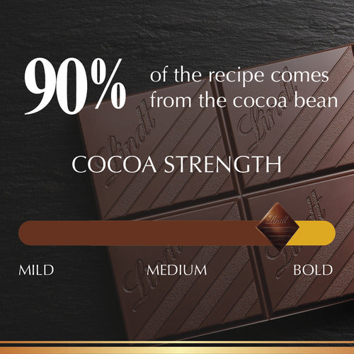 Lindt Chocolate 90% Cocoa Dark Chocolate EXCELLENCE Bar (3.5 oz)