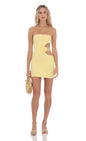 Lucy In The Sky Conch Cutout Bodycon Dress in Yellow