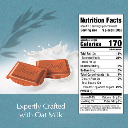 Lindt Chocolate OatMilk CLASSIC RECIPE Chocolate Bar (3.5 oz)