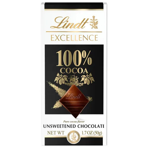 Lindt Chocolate 100% Cocoa Dark Chocolate EXCELLENCE Bar (1.7 oz)