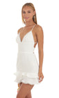 Lucy In The Sky Double Ruffle Dress in White