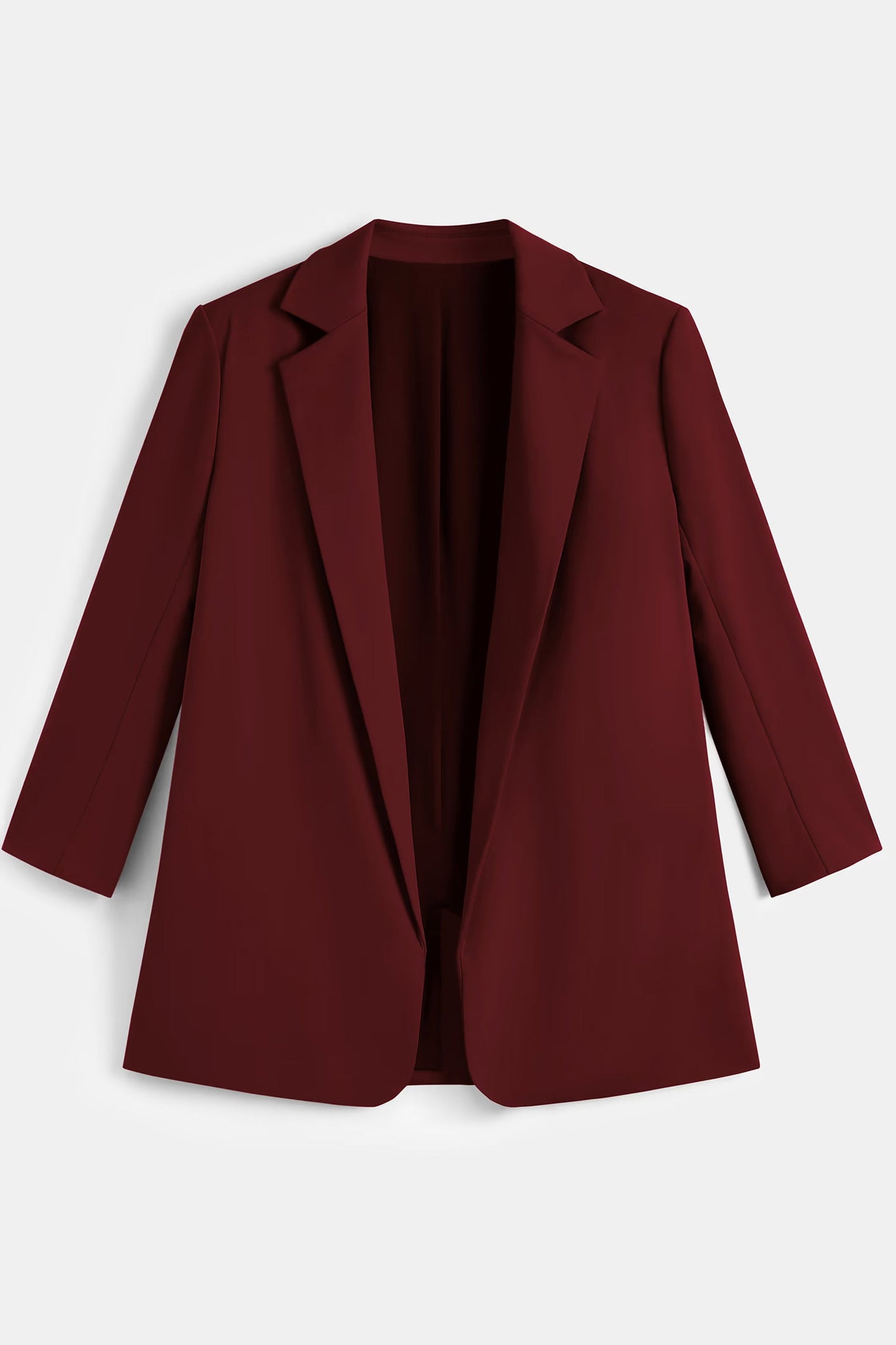 Cupshe x JoJo Red Wine Longline Blazer