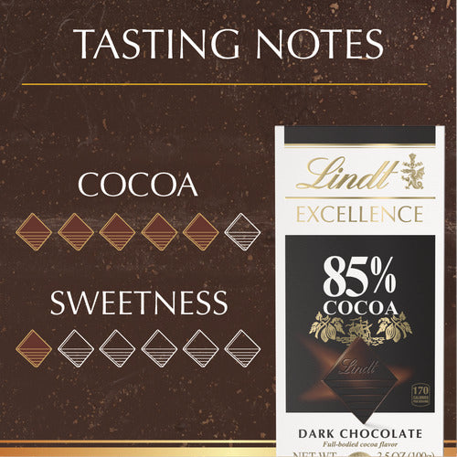 Lindt Chocolate 85% Cocoa Dark Chocolate EXCELLENCE Bar (3.5 oz)