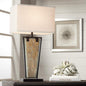 Lamps Plus Franklin Iron Works Zion 30" High Tapered Slate Table Lamp