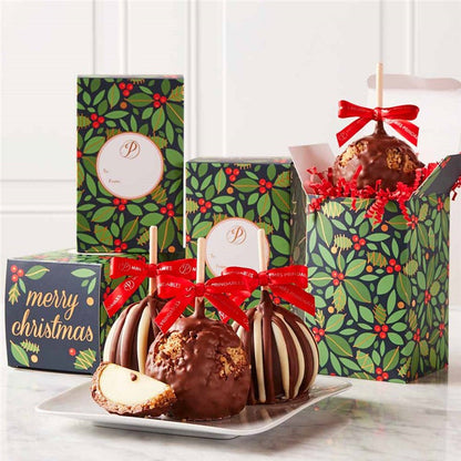 Mrs Prindables Golden Holly Caramel Apple Gift