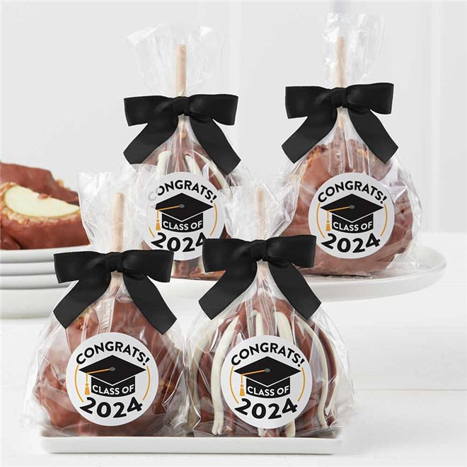 Mrs Prindables Congrats Grad Caramel Apple 4-Pack