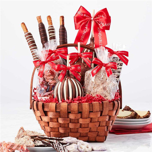 Mrs Prindables Grand Holiday Caramel Apple Gift Basket