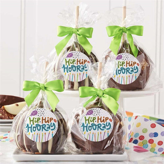 Mrs Prindables Hip Hip Hooray Birthday Caramel Apple 4-Pack