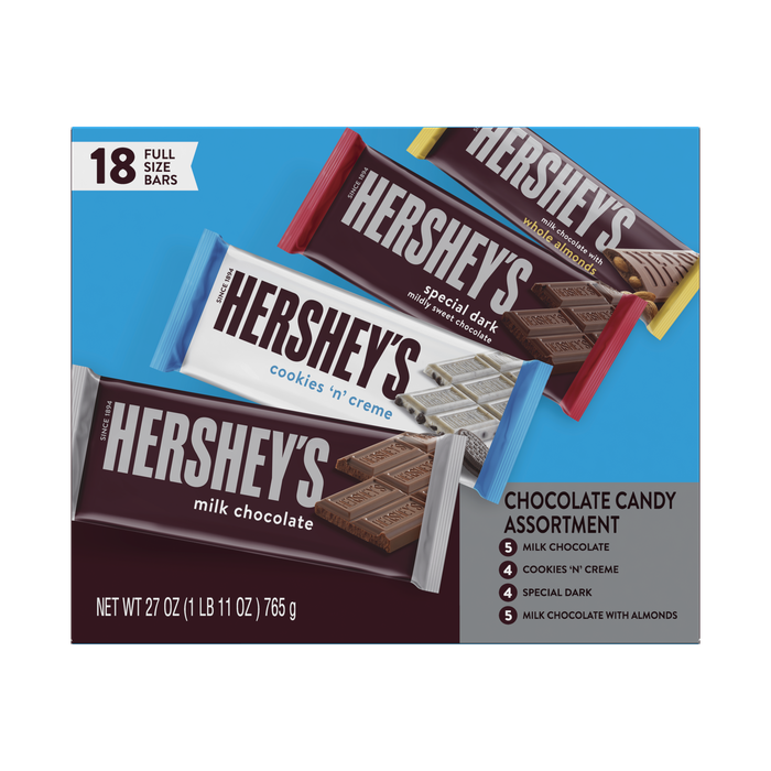 HERSHEY'S Favorite Standard Size Variety Pack 18 Candy Bars