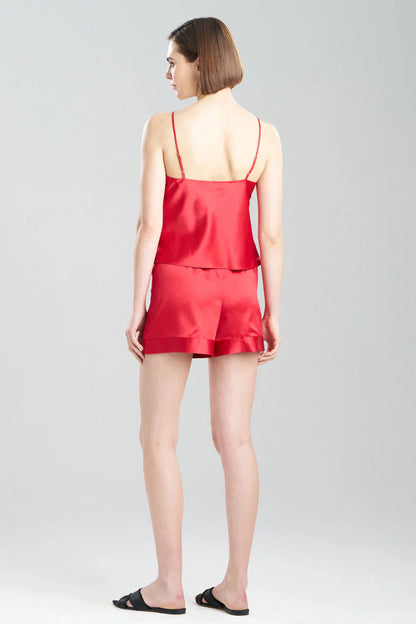 Natori Glamour Cami Shorts PJ - Brocade Red