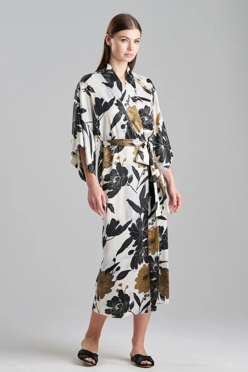 NATORI Peony Blossom Kimono Robe