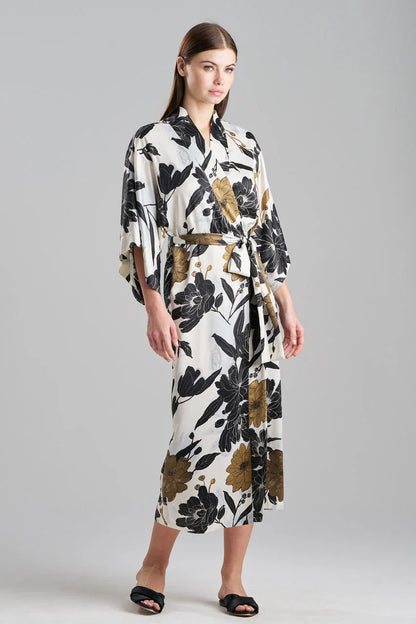 NATORI Peony Blossom Kimono Robe