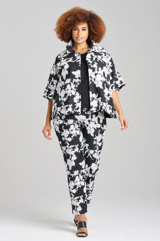 NATORI Tangier Embroidered Cotton Jacket