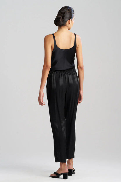 NATORI Satin Jacquard Stripe Pants