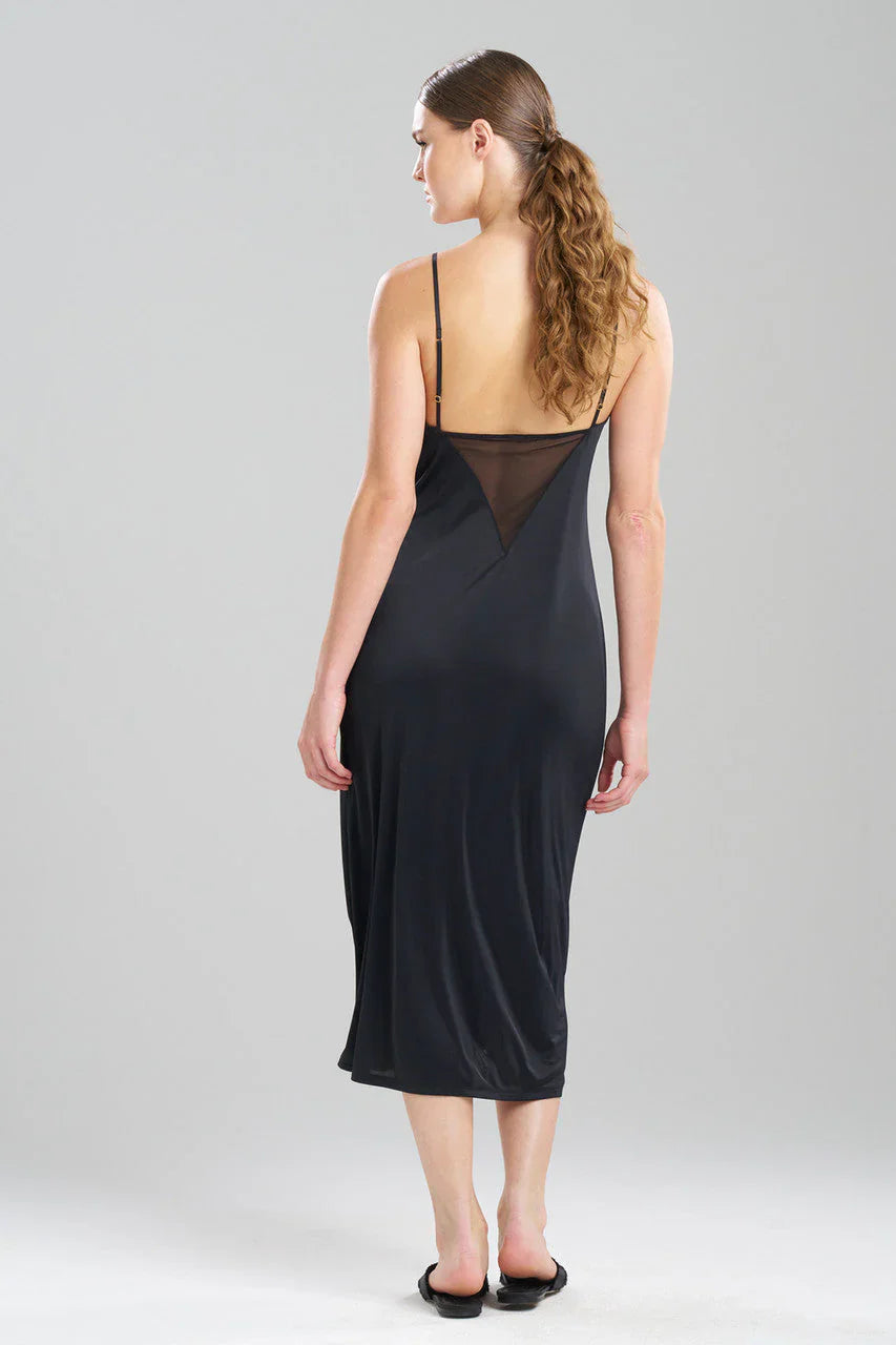 NATORI Body Doubles Mesh Slip Dress