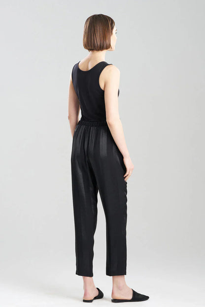 NATORI Satin Jacquard Stripe Pants
