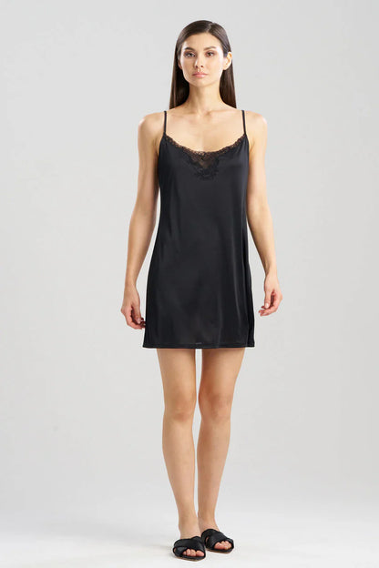 Natori Body Doubles Lace Applique Chemise - Black