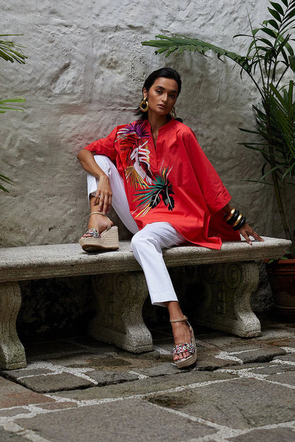 Natori Rae Luxe Leopard Hinami Braided Wedge Sandals - Natural