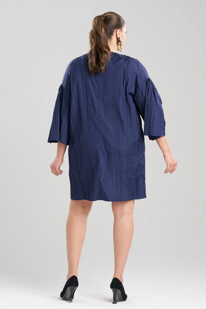 NATORI Taffeta Plisse Dress