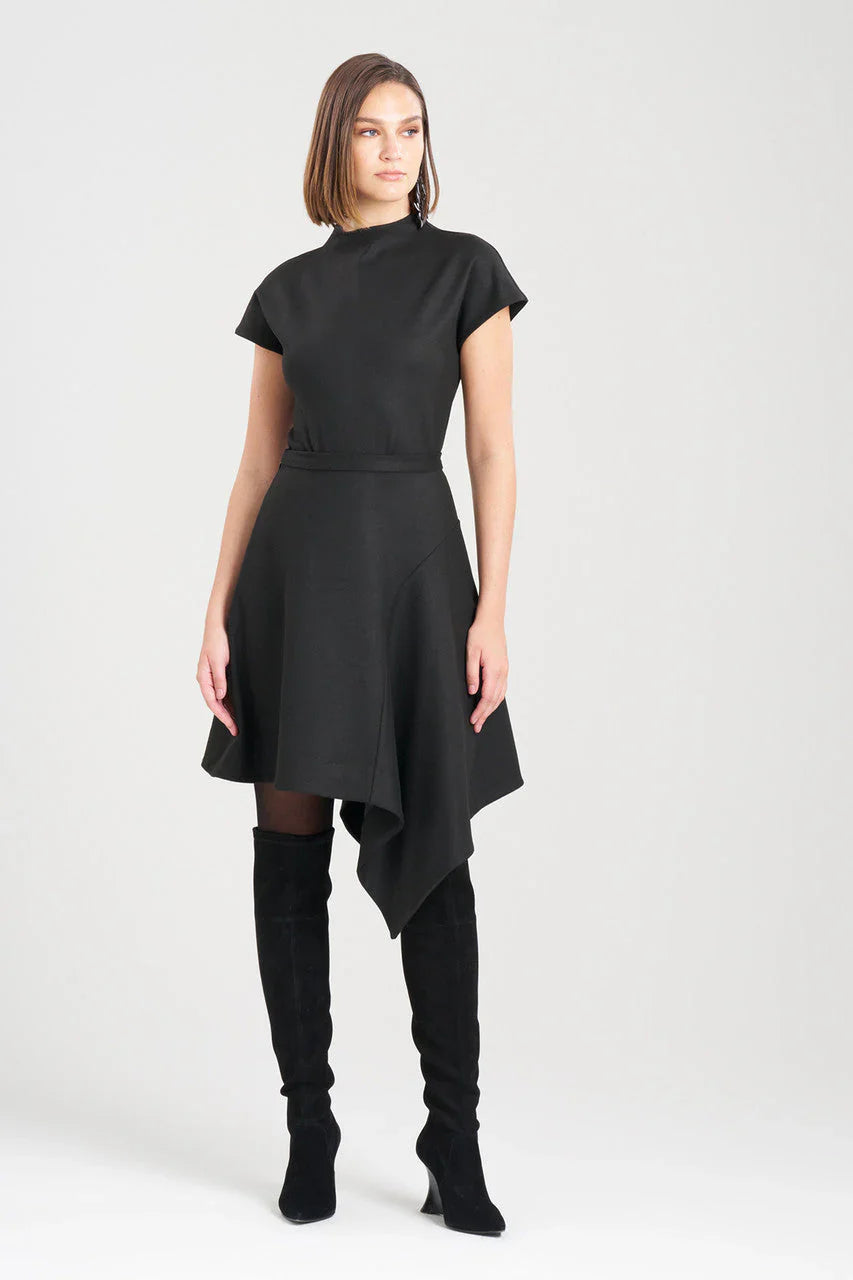 NATORI Double Jersey Asymmetric Skirt