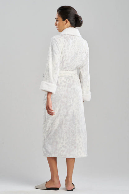 Natori Cashmere Animal Robe - Silver