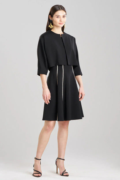 NATORI Compact Knit Cropped Bolero