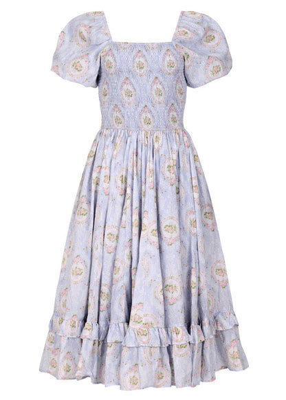 JessaKae Blooming Bows Dress - Bluebell