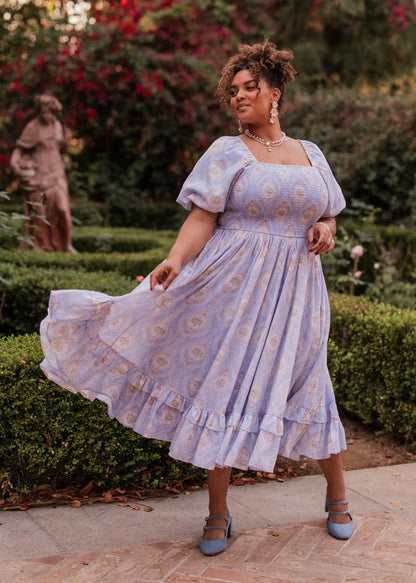 JessaKae Blooming Bows Dress - Bluebell