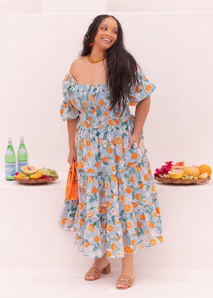 JessaKae Clementine Dress - Tangerine Breeze