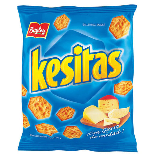 Pampa Direct Kesitas Cheese Snack Crackers Hex Shape, 75 g / 2.6 oz (pack of 3)