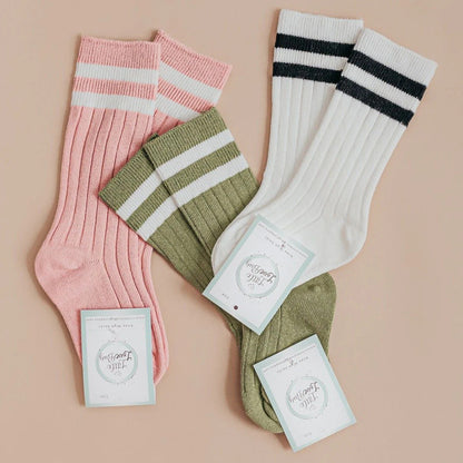 Little Love Bug Co. LLB Striped Knee High Socks