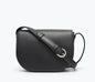 Freda Salvador Lucas Saddle Bag - Black Calf