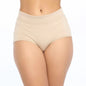 Undersummers Women's Lux Cotton High Waist Boyshort Brief