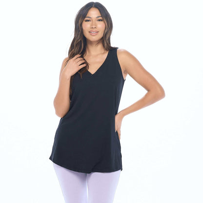 Undersummers Women's Lux Cotton Tank Sleep Shirt