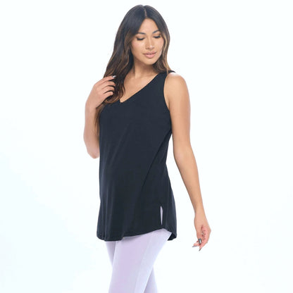 Undersummers Women's Lux Cotton Tank Sleep Shirt