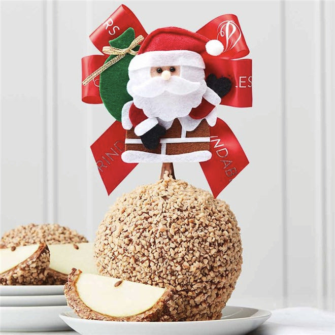 Mrs Prindables Jolly Old Saint Nick Jumbo Caramel Apple