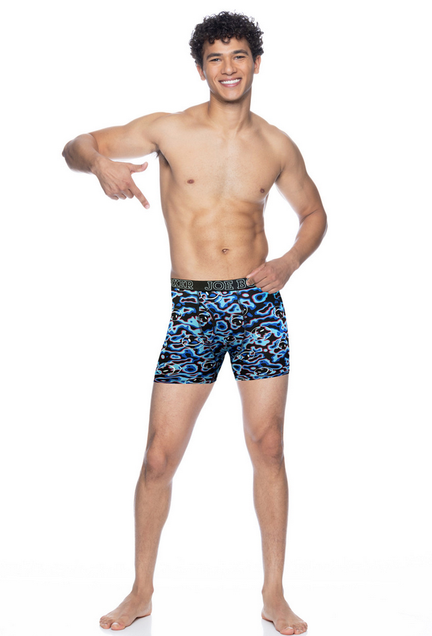 Joe Boxer Men's 4-Pack "Lava" Performance Boxer Briefs