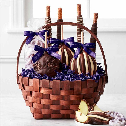 Mrs Prindables Nut-Free Caramel Apple Gift Basket