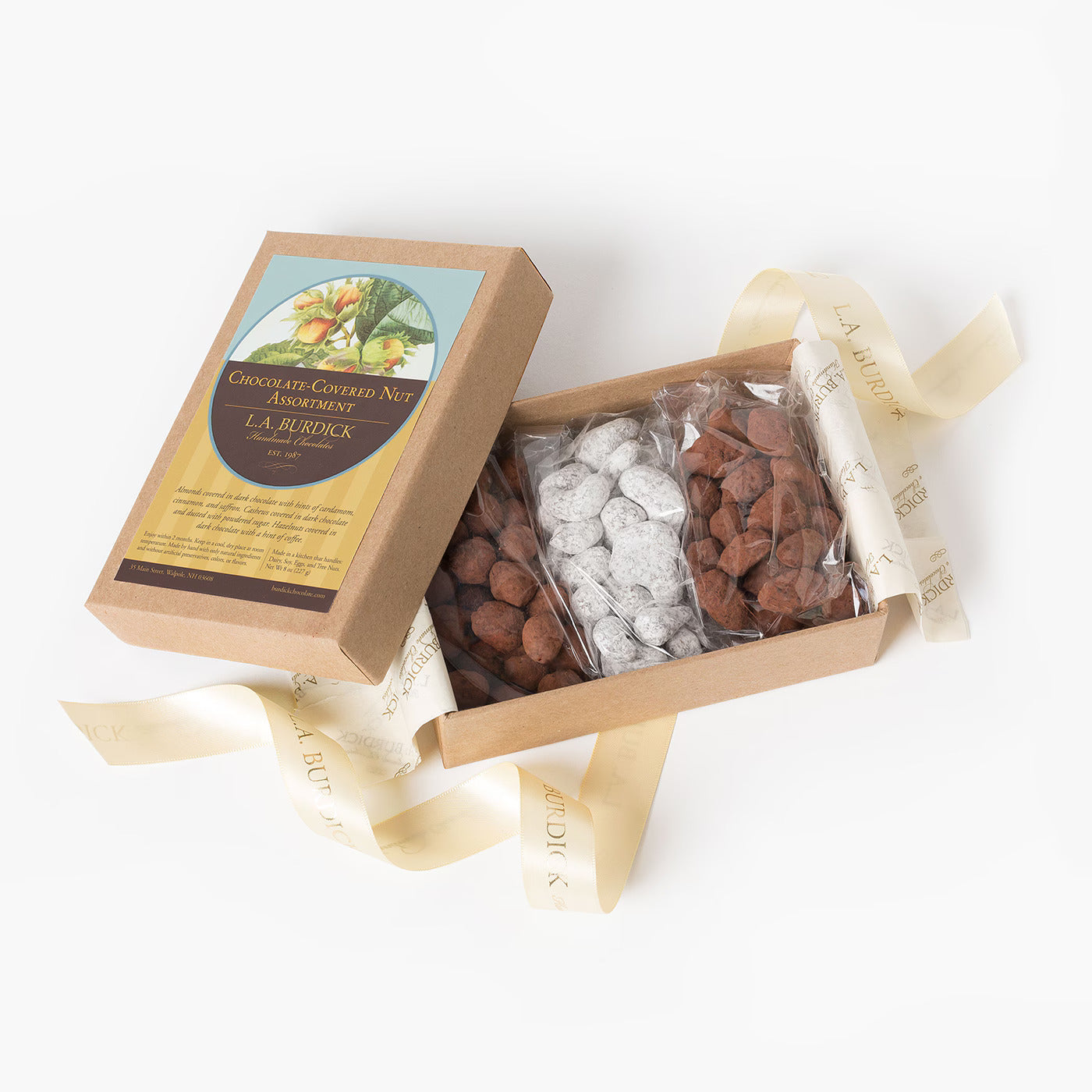 L.A. Burdick Chocolates Chocolate-Covered Nut Assortment