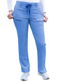 Adar Women's Slim Fit 6 Pocket Pant - White - Wine - Heather French Blue